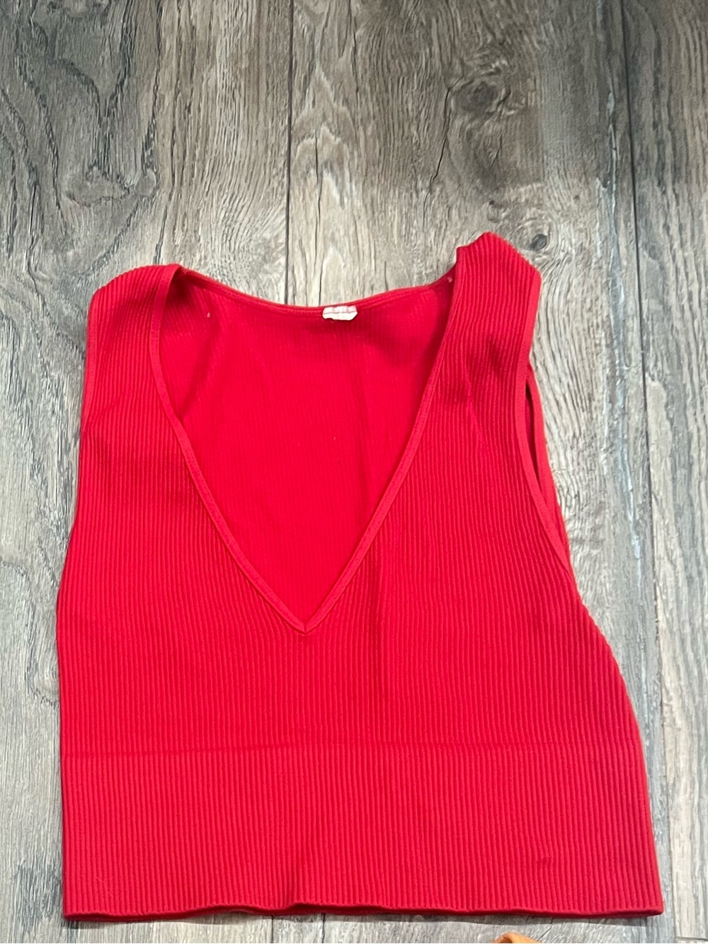 Ribbed V-Neck Cropped Tank Top - Multiple Colors